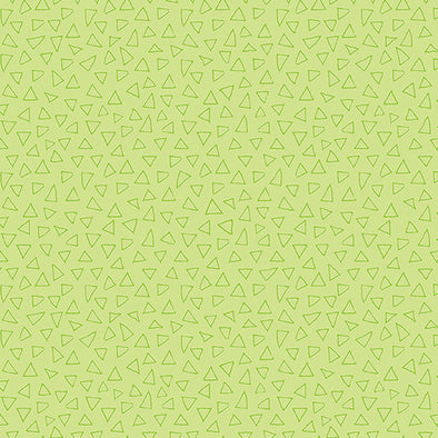 Fresh Green Triangles - Cotton Print