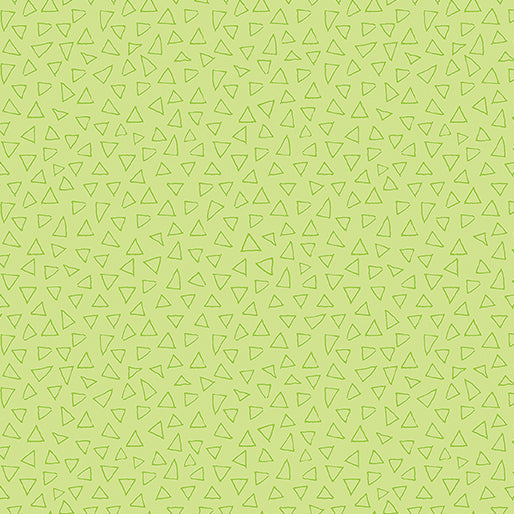 Fresh Green Triangles - Cotton Print