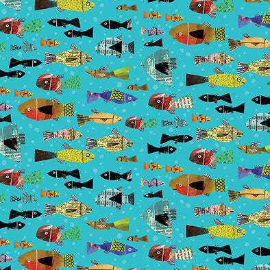 Multi Fish - Cotton Print