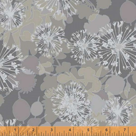 Silver Seed Heads - Wide Quilt Backing
