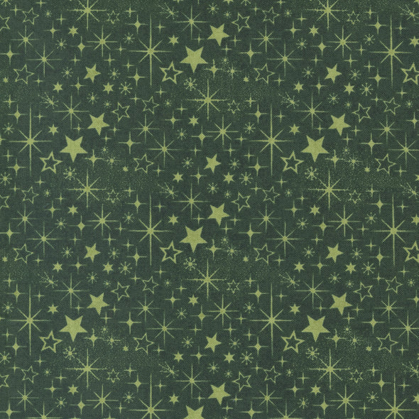 Evergreen Twinkle Stars - Cotton Print