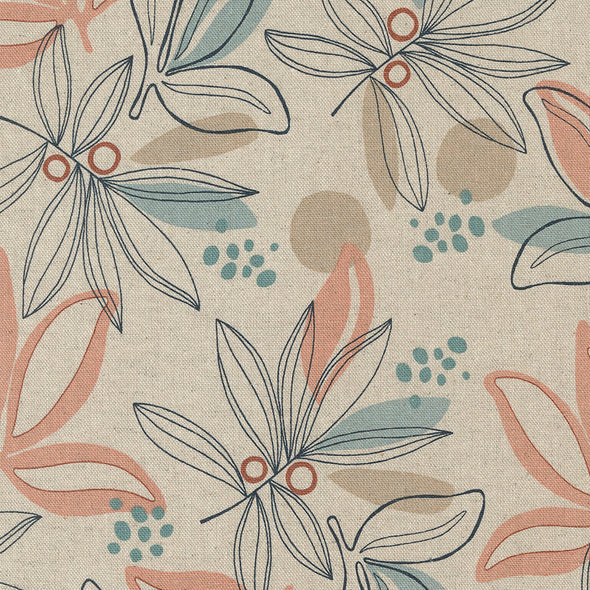 Mochi Flowers - Linen Cotton Blend