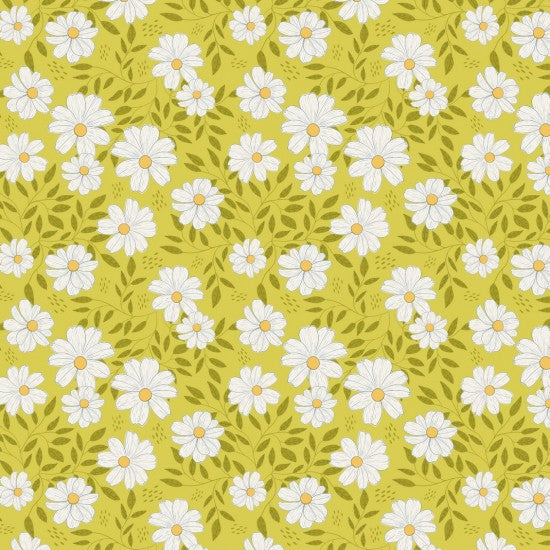 Golden Daisies - Cotton Print