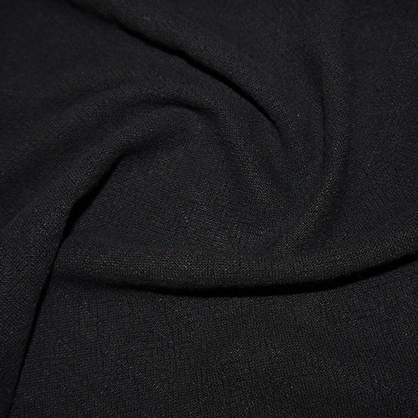 Stone Washed Linen/Viscose - Black