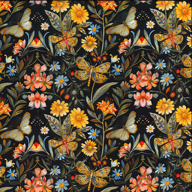 Dragonfly Garden - Cotton Poplin