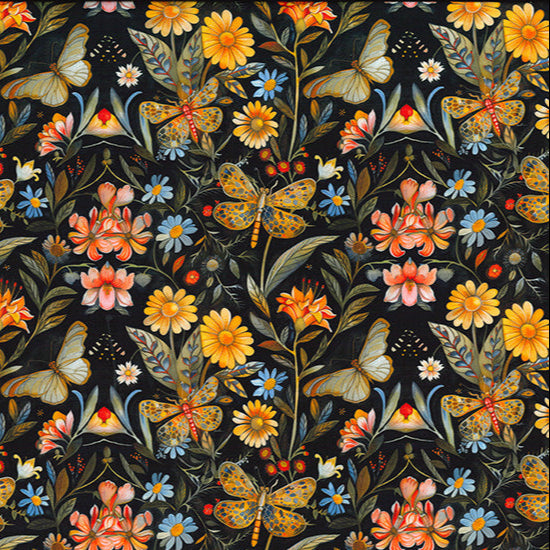 Dragonfly Garden - Cotton Poplin