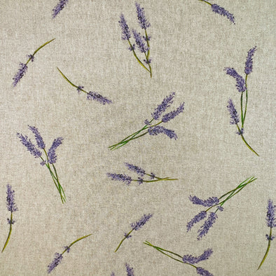 Linen Look - Lavender Sprigs