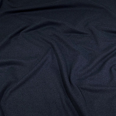 Navy Brushed Knit Twill