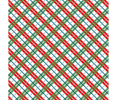 Liberty Deck the Halls In Check  - Cotton Print