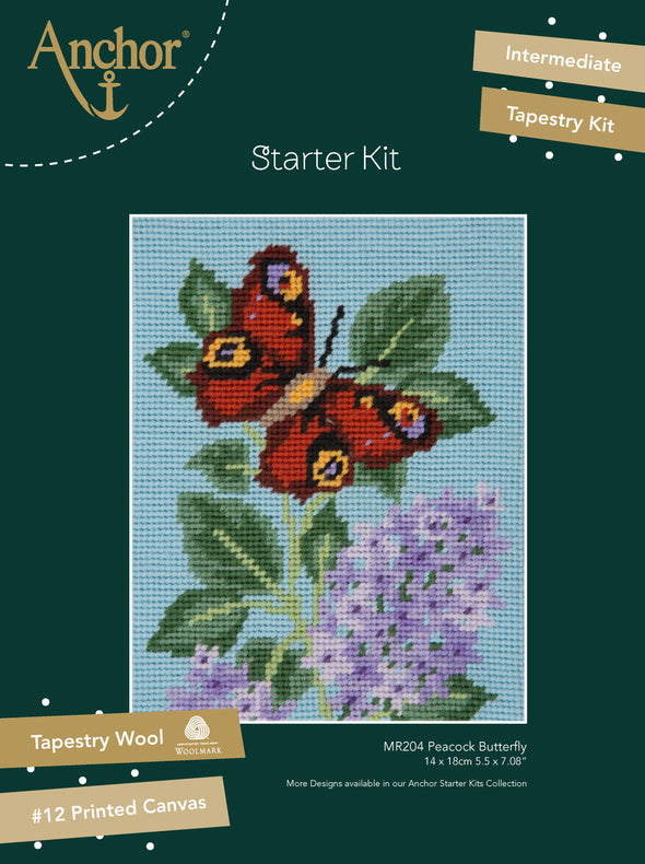 Peacock Butterfly - Anchor Needlepoint Kit