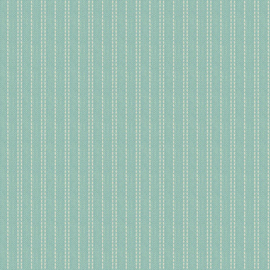 Woven Teal Seamstripe - Cotton Print