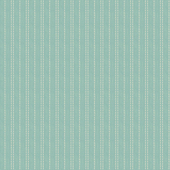 Woven Teal Seamstripe - Cotton Print