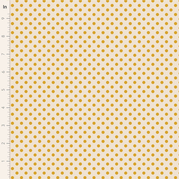 Woven Yellow Polka - Cotton Print