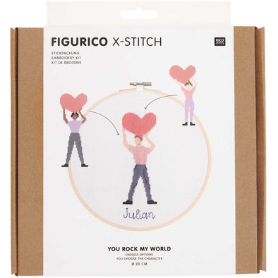 Figurico You Rock My World- Cross Stitch Kit