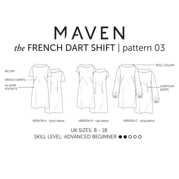 French Dart Shift by Maven Patterns