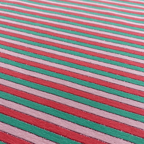 Watermelon Stripe - Cotton Jersey
