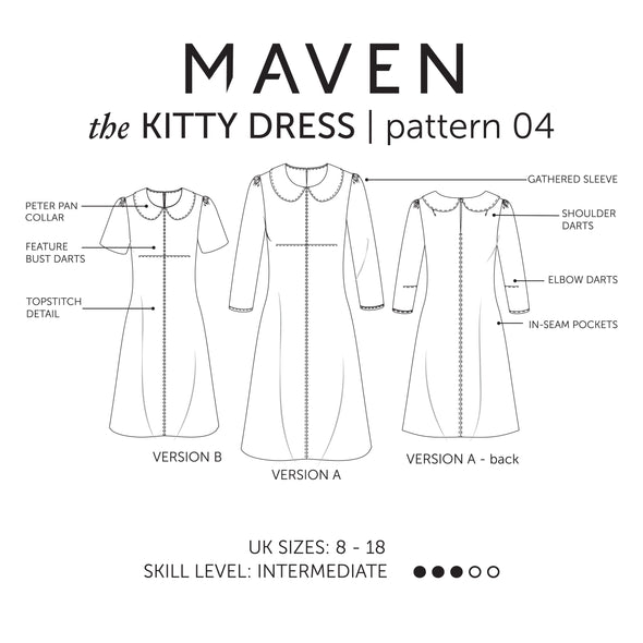 Kitty Dress by Maven Patterns