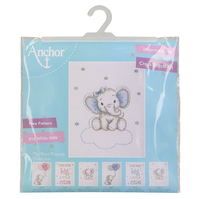 Baby Boy Elephant - Counted Cross Stitch Kit