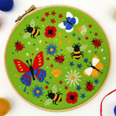 Butterflies & Bees - Embroidery Kit