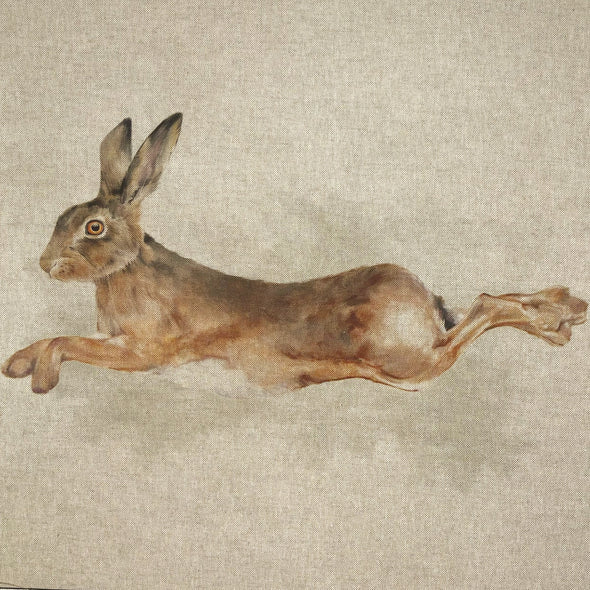 Linen Look - Hare Panel