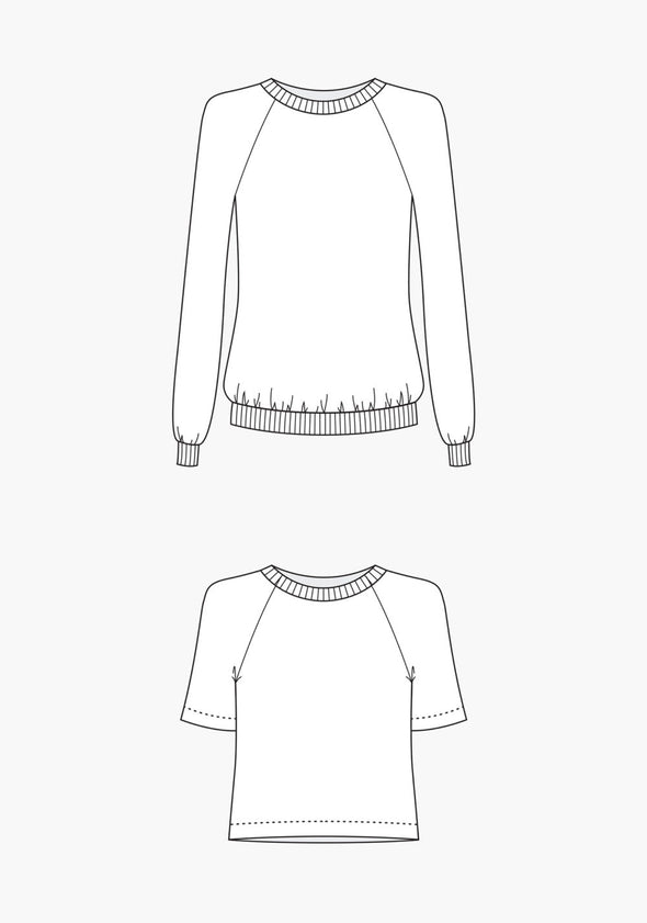 Linden Sweatshirt by Grainline Studios