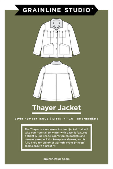Thayer Jacket by Grainline Studios [14-30 Size]