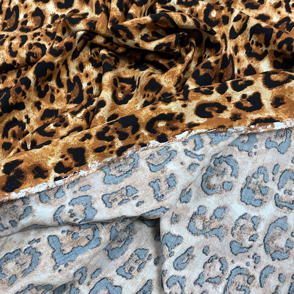 Viscose Print Cheetah Spots