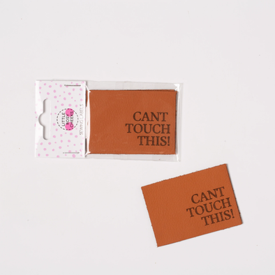 Can't Touch This! - Tan Leather Labels by Little Rosy Cheeks