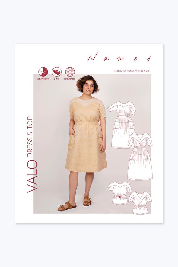 Valo Dress and Top Pattern by Named Clothing