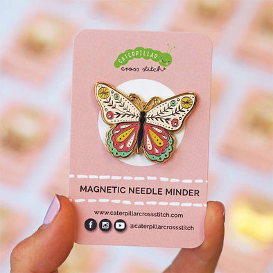 Butterfly Magnetic Needle Minder by Caterpillar Cross Stitch