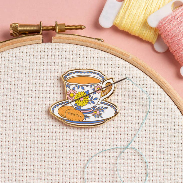 Teacup Magnetic Needle Minder by Caterpillar Cross Stitch